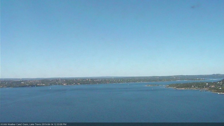 Lake Travis webcam, April 14, 2019 11:35 AM CT