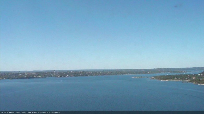 Lake Travis webcam, April 14, 2019 12:05 PM CT