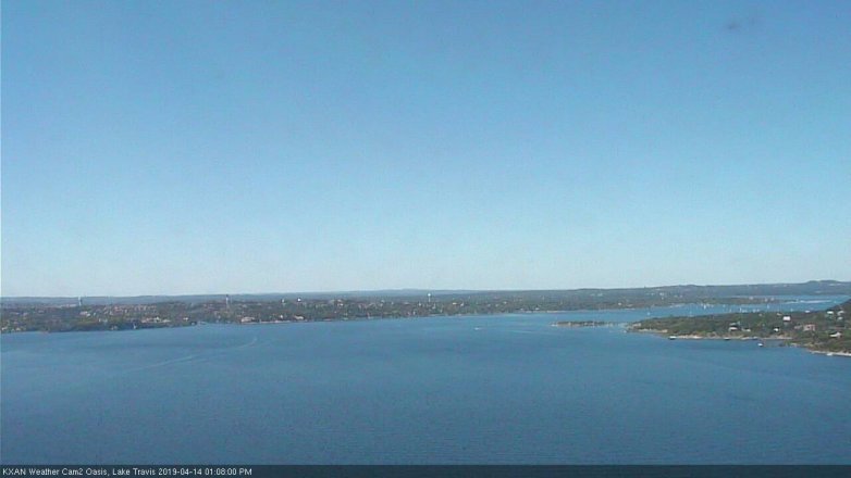 Lake Travis webcam, April 14, 2019 12:10 PM CT