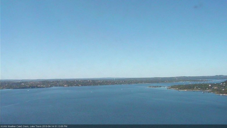 Lake Travis webcam, April 14, 2019 12:15 PM CT