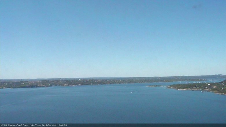 Lake Travis webcam, April 14, 2019 12:20 PM CT