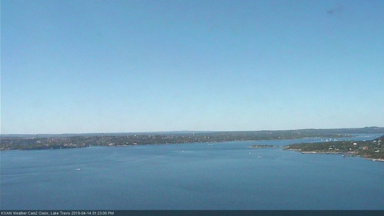 Lake Travis webcam, April 14, 2019 12:25 PM CT