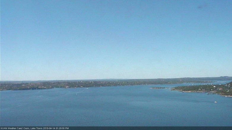 Lake Travis webcam, April 14, 2019 12:30 PM CT