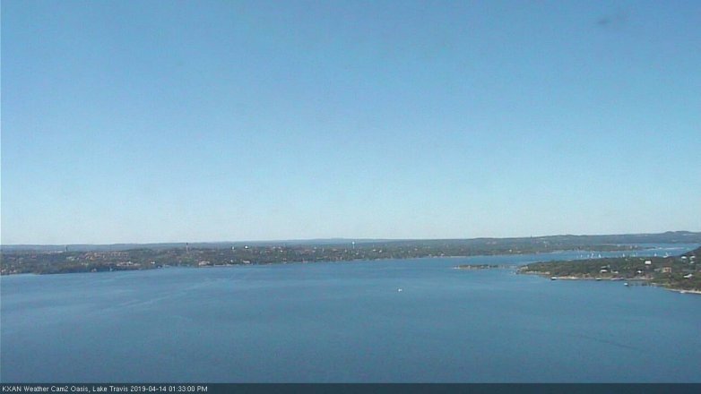 Lake Travis webcam, April 14, 2019 12:35 PM CT