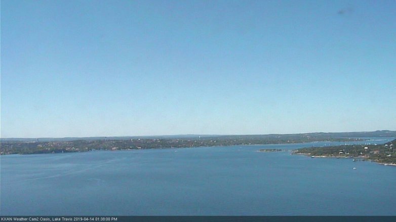 Lake Travis webcam, April 14, 2019 12:40 PM CT