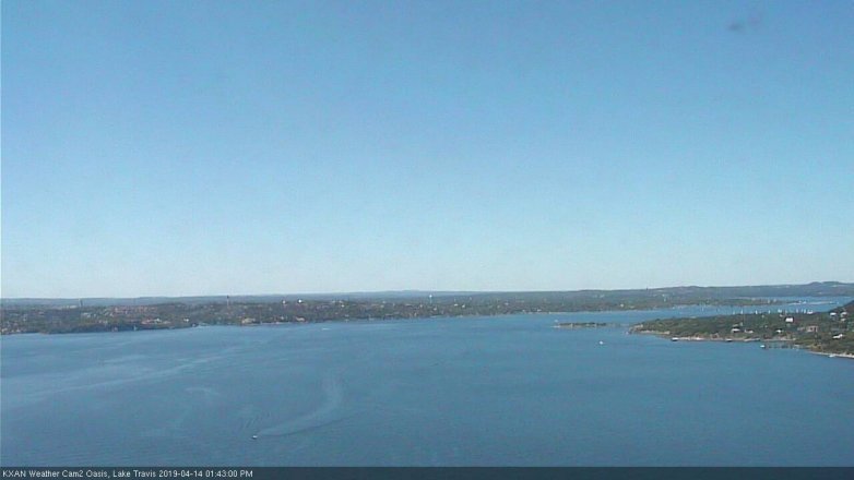 Lake Travis webcam, April 14, 2019 12:45 PM CT