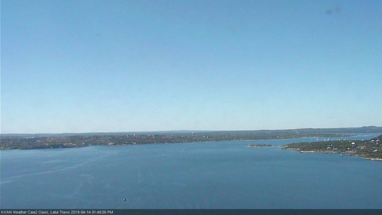 Lake Travis webcam, April 14, 2019 12:50 PM CT