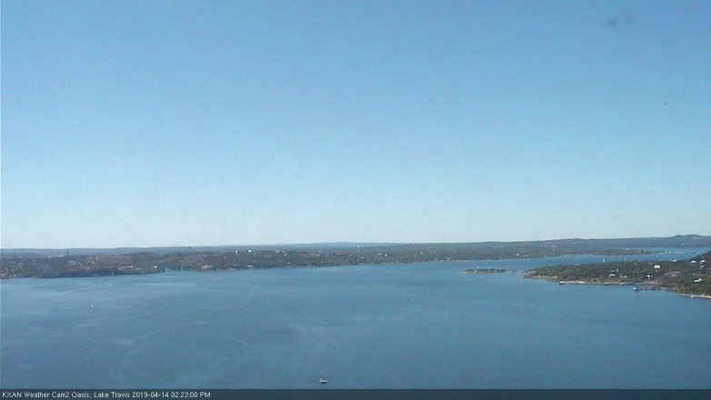 Lake Travis webcam, April 14, 2019 1:25 PM CT