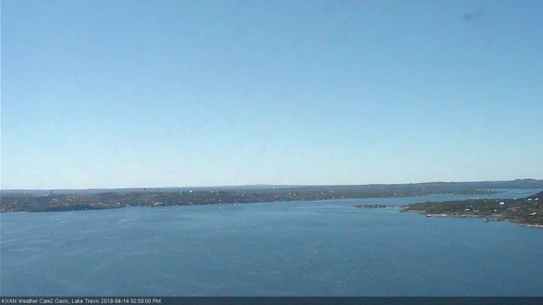 Lake Travis webcam, April 14, 2019 2:00 PM CT