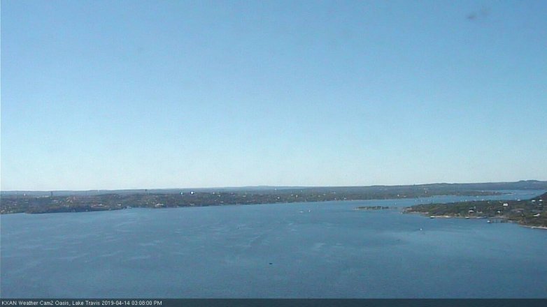 Lake Travis webcam, April 14, 2019 2:10 PM CT
