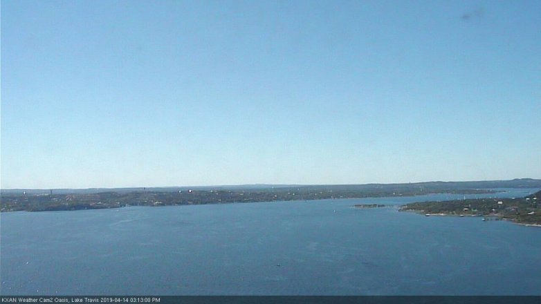 Lake Travis webcam, April 14, 2019 2:15 PM CT