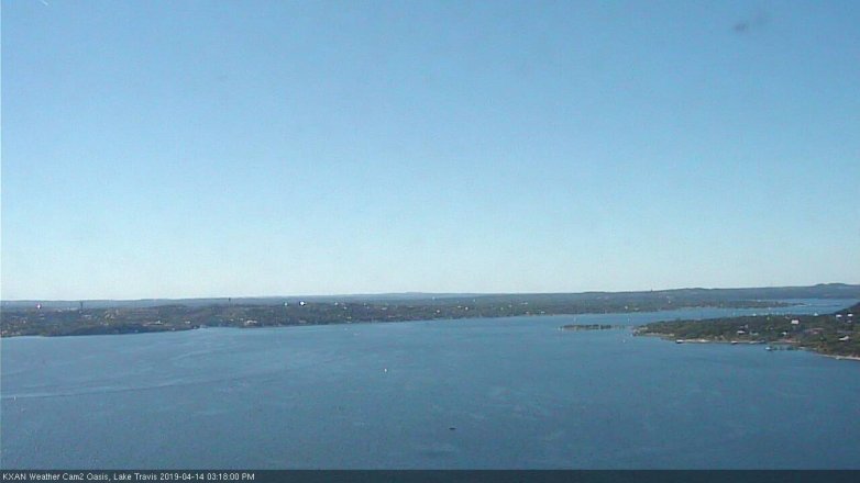 Lake Travis webcam, April 14, 2019 2:20 PM CT