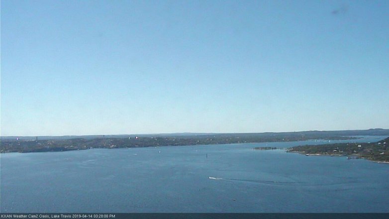 Lake Travis webcam, April 14, 2019 2:30 PM CT
