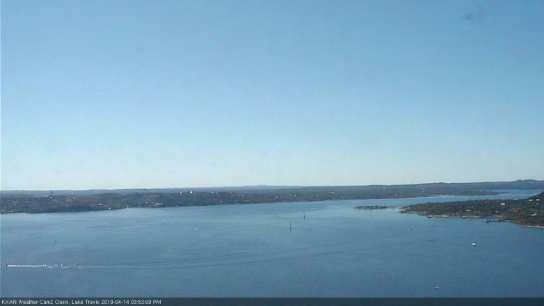 Lake Travis webcam, April 14, 2019 2:55 PM CT
