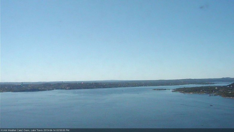 Lake Travis webcam, April 14, 2019 3:00 PM CT