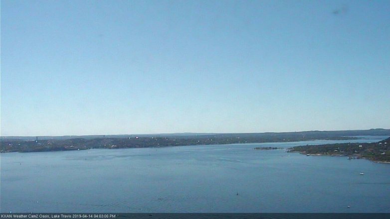Lake Travis webcam, April 14, 2019 3:05 PM CT