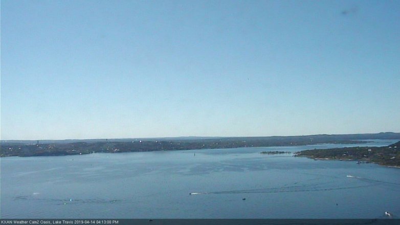 Lake Travis webcam, April 14, 2019 3:15 PM CT