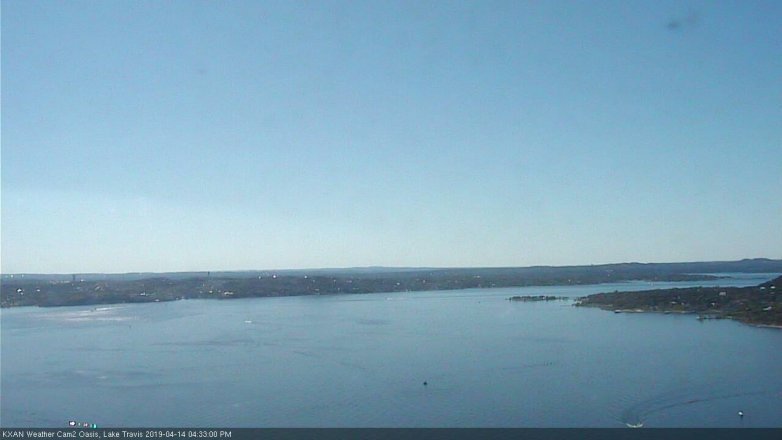Lake Travis webcam, April 14, 2019 3:35 PM CT