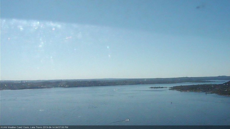 Lake Travis webcam, April 14, 2019 4:00 PM CT