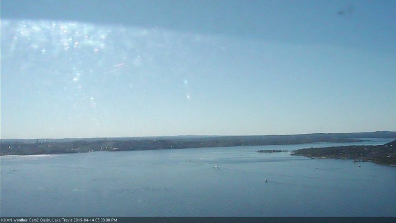 Lake Travis webcam, April 14, 2019 4:05 PM CT