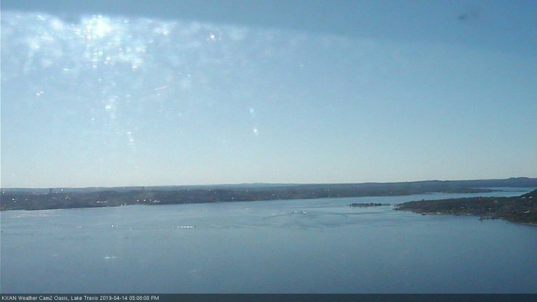 Lake Travis webcam, April 14, 2019 4:10 PM CT