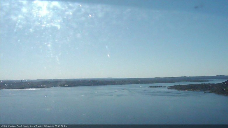 Lake Travis webcam, April 14, 2019 4:15 PM CT