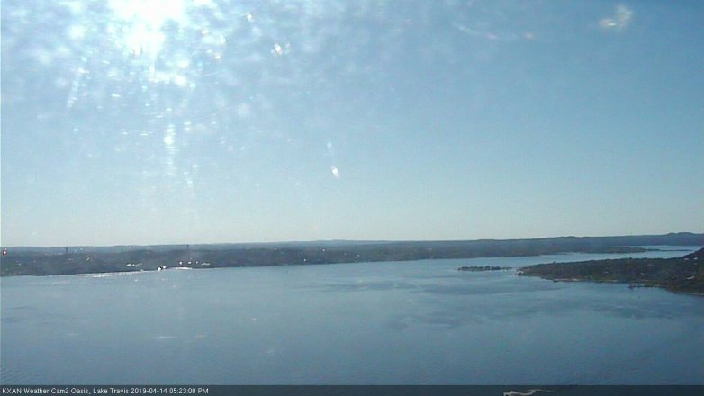 Lake Travis webcam, April 14, 2019 4:25 PM CT