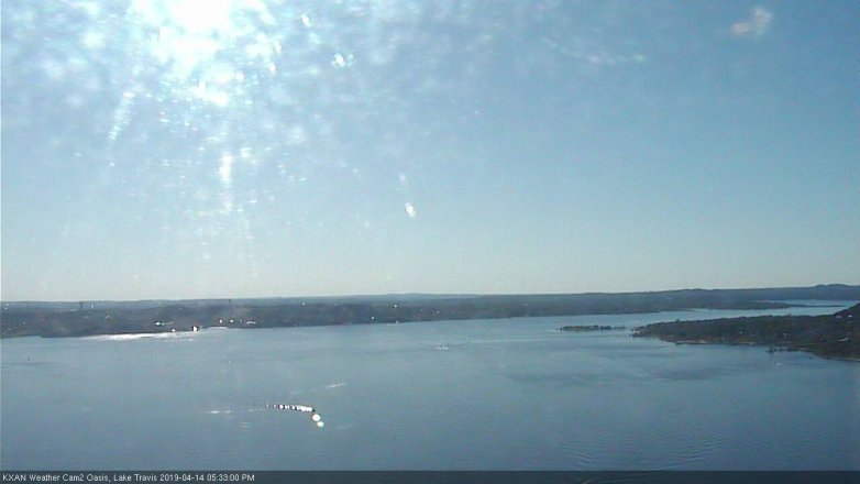 Lake Travis webcam, April 14, 2019 4:35 PM CT