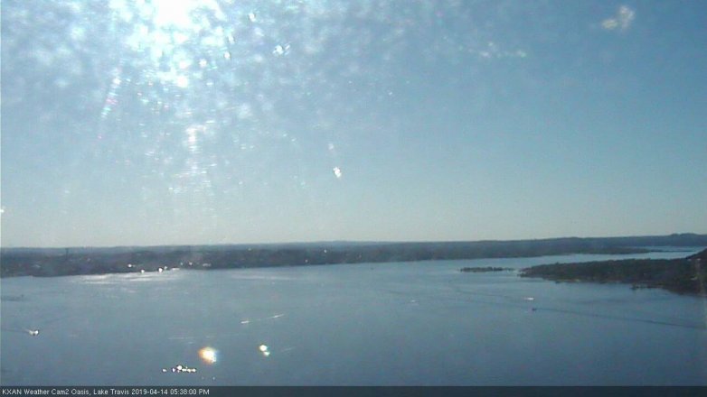 Lake Travis webcam, April 14, 2019 4:40 PM CT