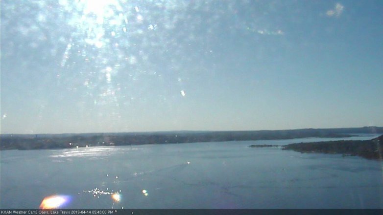 Lake Travis webcam, April 14, 2019 4:45 PM CT