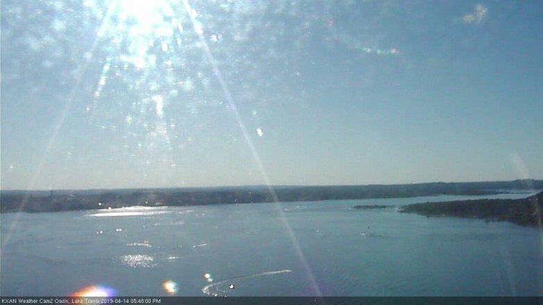 Lake Travis webcam, April 14, 2019 4:50 PM CT