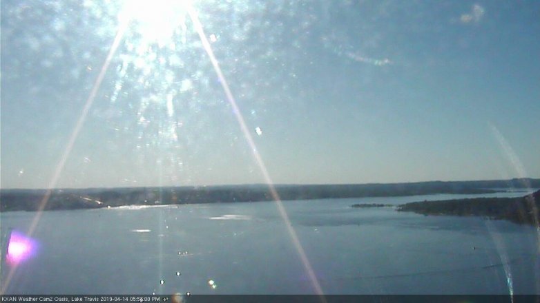 Lake Travis webcam, April 14, 2019 5:00 PM CT