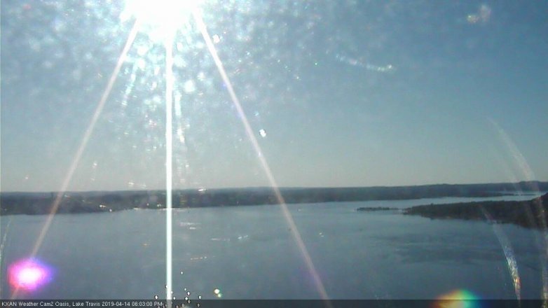 Lake Travis webcam, April 14, 2019 5:05 PM CT