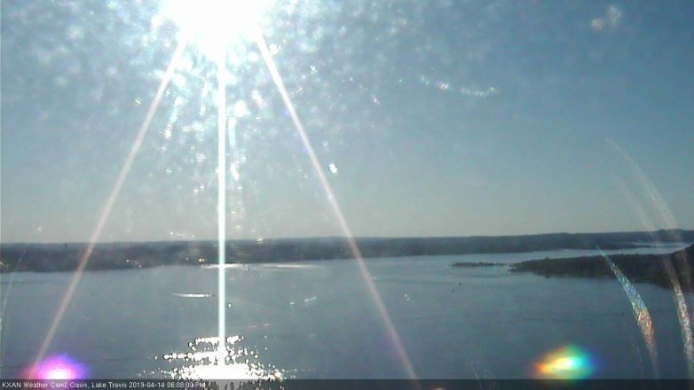 Lake Travis webcam, April 14, 2019 5:10 PM CT