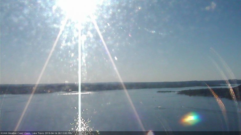 Lake Travis webcam, April 14, 2019 5:15 PM CT
