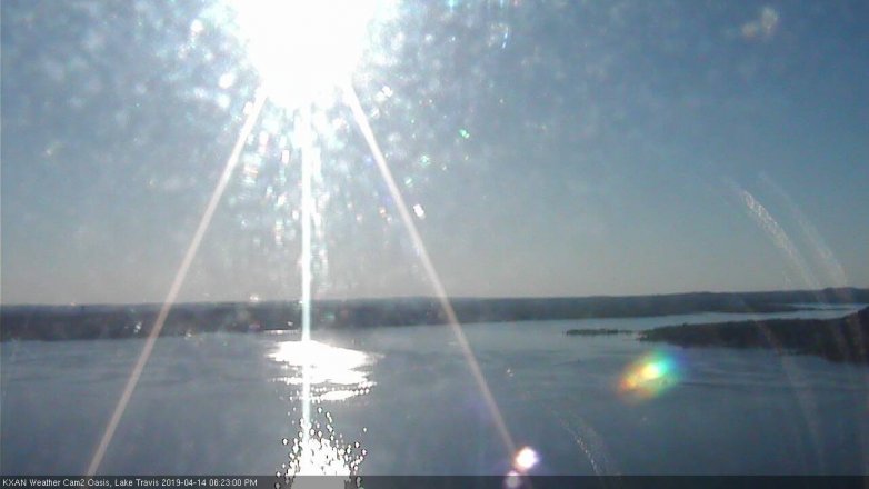 Lake Travis webcam, April 14, 2019 5:25 PM CT
