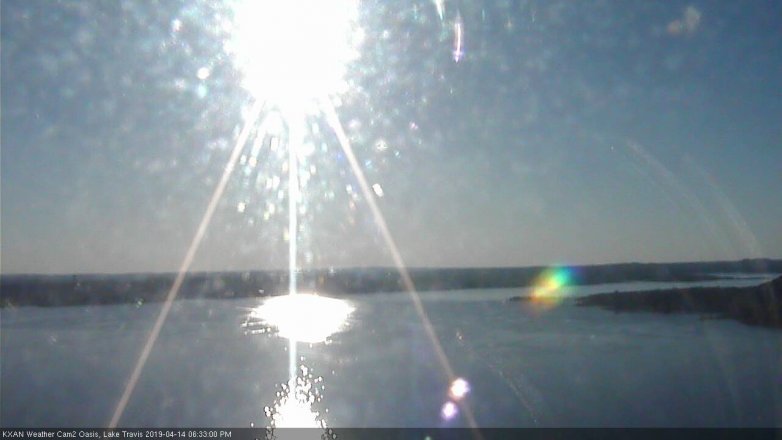 Lake Travis webcam, April 14, 2019 5:35 PM CT