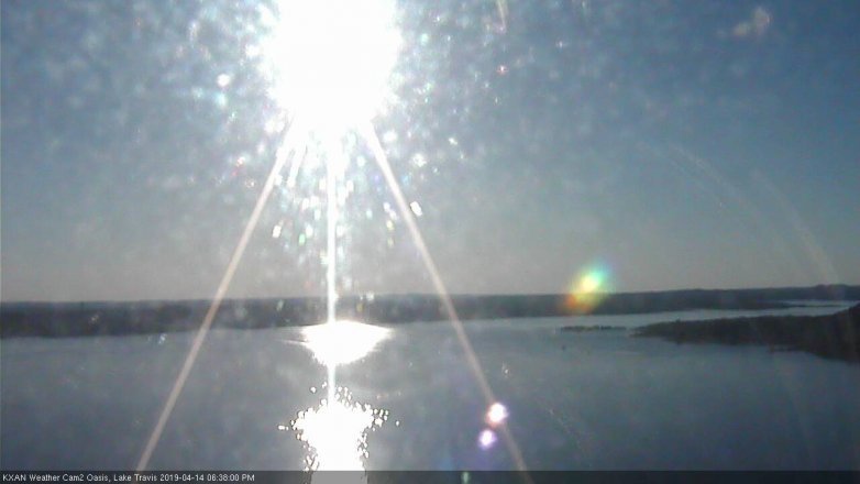 Lake Travis webcam, April 14, 2019 5:40 PM CT
