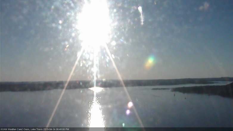 Lake Travis webcam, April 14, 2019 5:50 PM CT