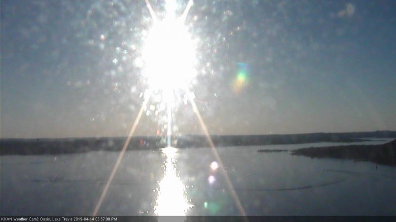 Lake Travis webcam, April 14, 2019 6:00 PM CT