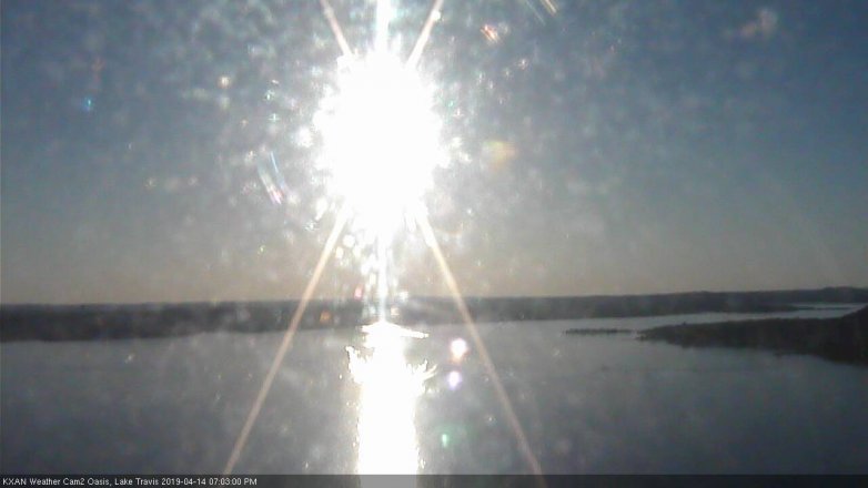 Lake Travis webcam, April 14, 2019 6:05 PM CT