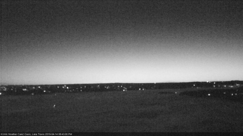 Lake Travis webcam, April 14, 2019 7:45 PM CT