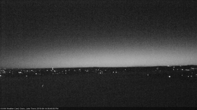 Lake Travis webcam, April 14, 2019 7:50 PM CT