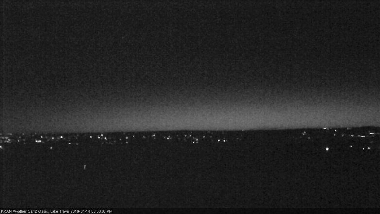 Lake Travis webcam, April 14, 2019 7:55 PM CT