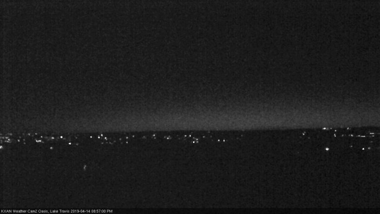 Lake Travis webcam, April 14, 2019 8:00 PM CT