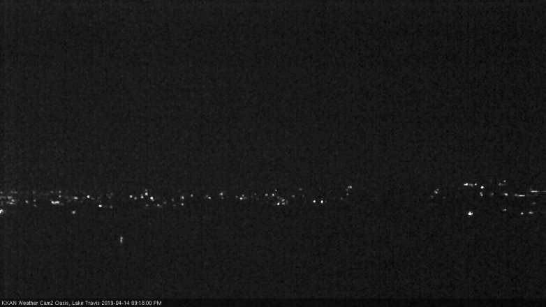 Lake Travis webcam, April 14, 2019 8:20 PM CT