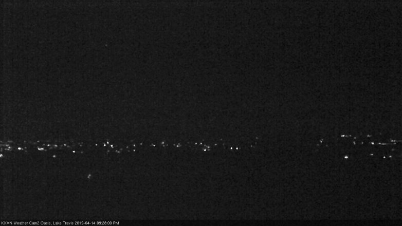 Lake Travis webcam, April 14, 2019 8:30 PM CT