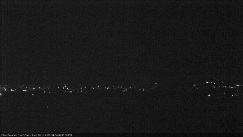 Lake Travis webcam, April 14, 2019 8:45 PM CT
