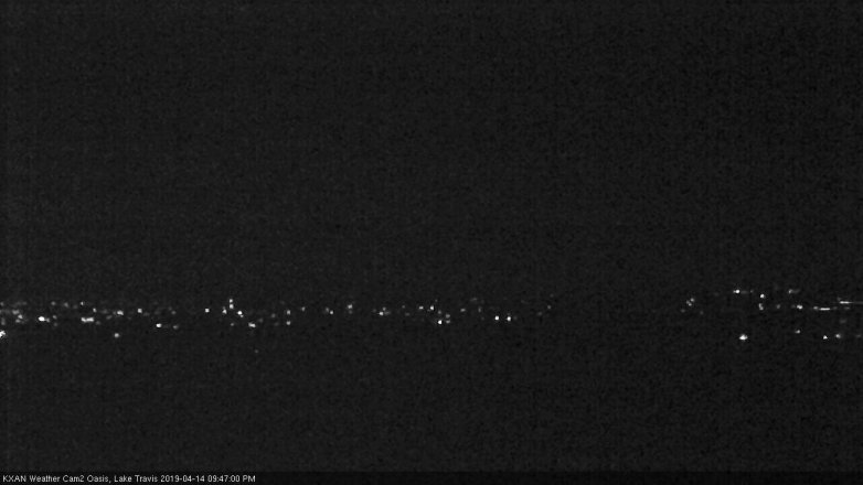 Lake Travis webcam, April 14, 2019 8:50 PM CT