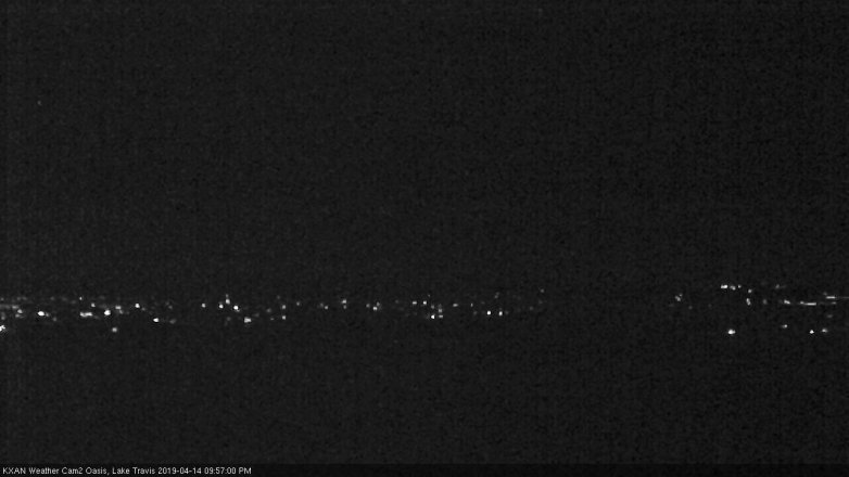 Lake Travis webcam, April 14, 2019 9:00 PM CT